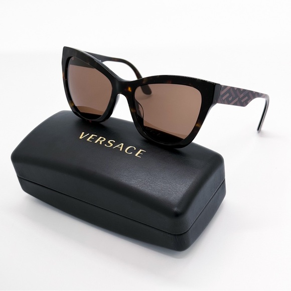 NEW VERSACE VE4417U 5359/73 BROWN MOD 4417U WOMEN VE4417U 535973 SUNGLASSES - Picture 2 of 10